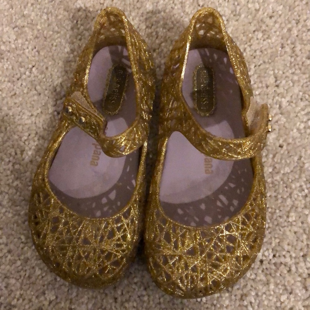 Mini Melissa campana zig zag gold US 7